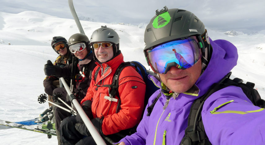 Neige Fraiche et ski Hors Piste à Val d'Isère. 54