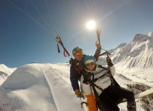 ski et parapente à val d'isère