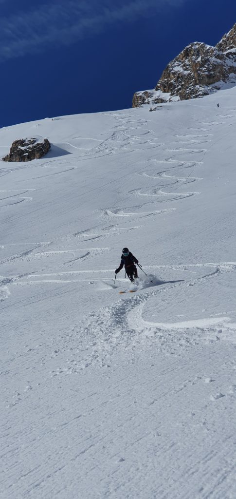 Belles conditions de neige à Val d'Isère. 1