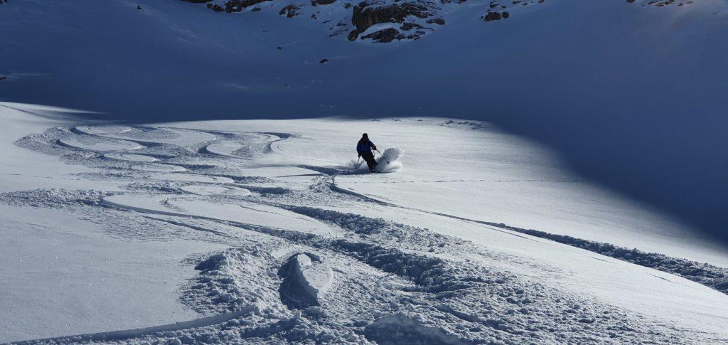 Belles conditions de neige à Val d'Isère. 8