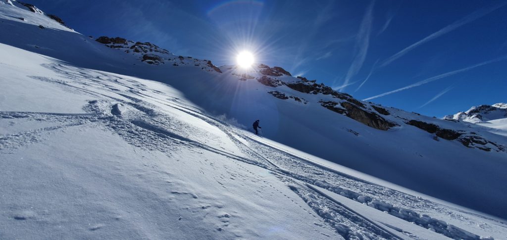 Belles conditions de neige à Val d'Isère. 12