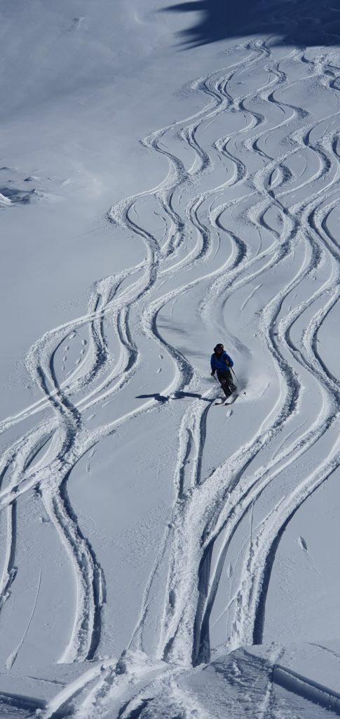 Belles conditions de neige à Val d'Isère. 14